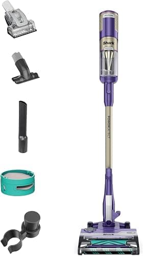 Shark Powerdetect Corded Stick Vacuum with Duoclean Detect and Self-cleaning Brushroll HZ4002